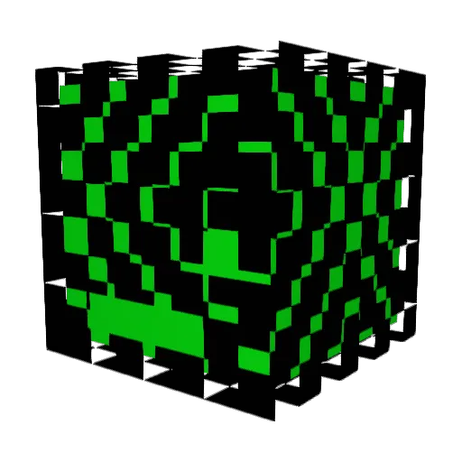 AcidVirus97 Minecraft avatar head, 3D render