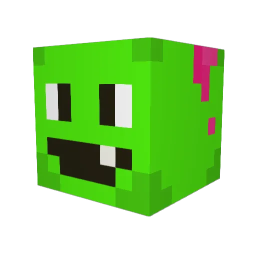 Acid_YT Minecraft avatar head, 3D render