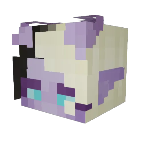 Acide_SK Minecraft avatar head, 3D render