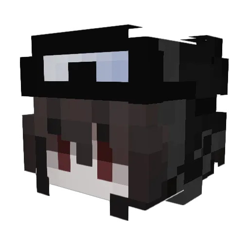 Acidgyts Minecraft avatar head, 3D render