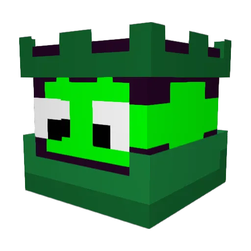 Acidia0 Minecraft avatar head, 3D render