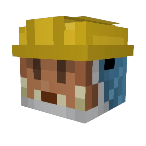 Acidic84 Minecraft avatar head, 3D render