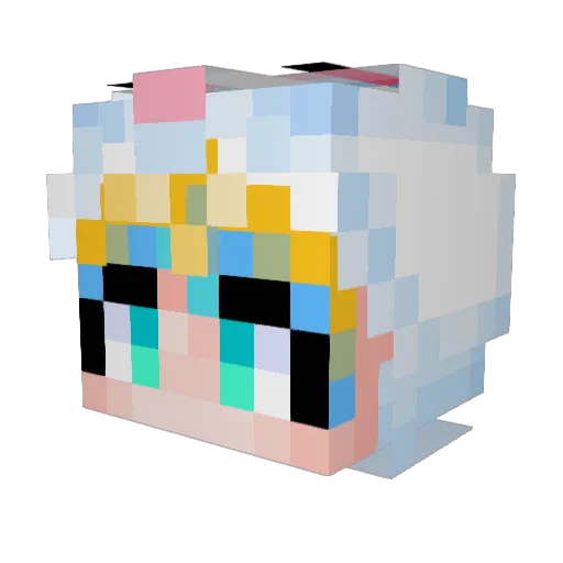 AcidicMarker9 Minecraft avatar head, 3D render