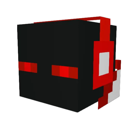 Acidic_Assassin Minecraft avatar head, 3D render