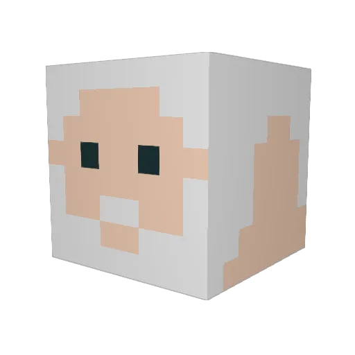 Acidic_Slime Minecraft avatar head, 3D render