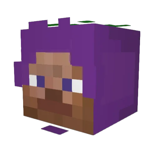 Acido_Kaguamico Minecraft avatar head, 3D render
