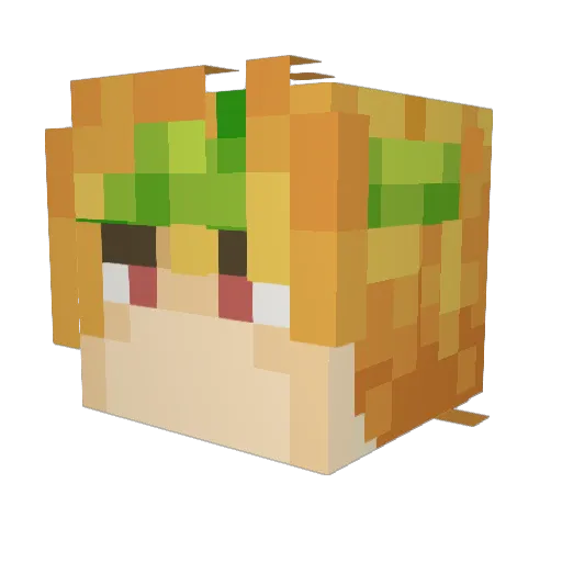 Acidthe4th Minecraft avatar head, 3D render