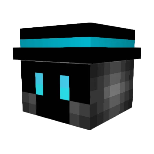 Acime Minecraft avatar head, 3D render