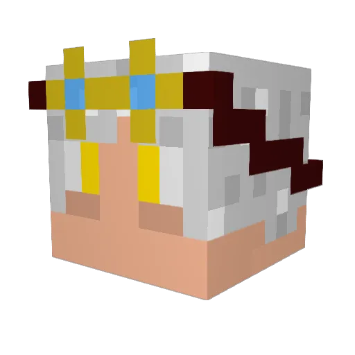 Aciol3612 Minecraft avatar head, 3D render
