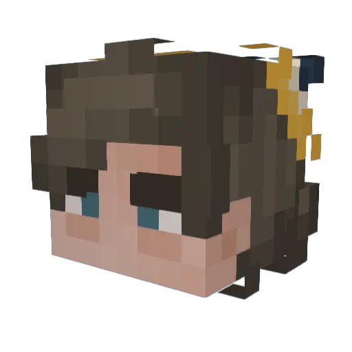 AckThatHurt Minecraft avatar head, 3D render