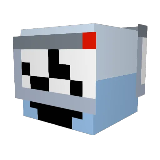 Acloudyweek Minecraft avatar head, 3D render