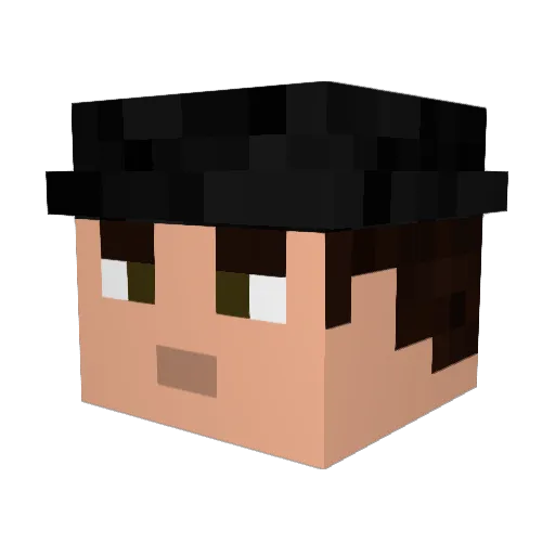 Acmnov19 Minecraft avatar head, 3D render
