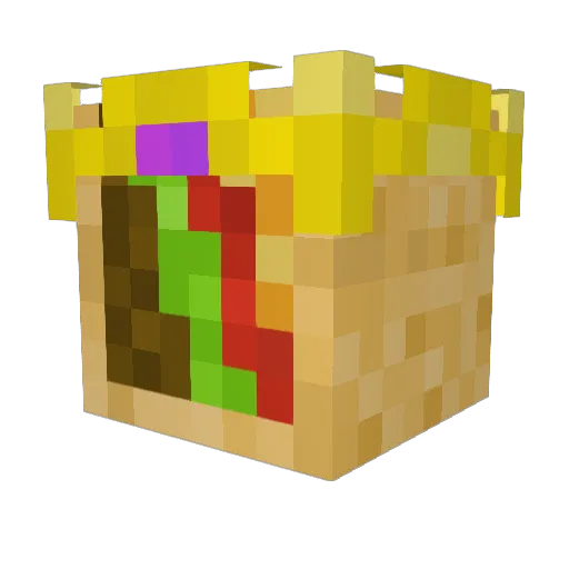 AcoKing Minecraft avatar head, 3D render