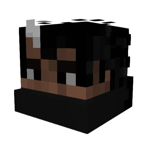 Acocrak Minecraft avatar head, 3D render