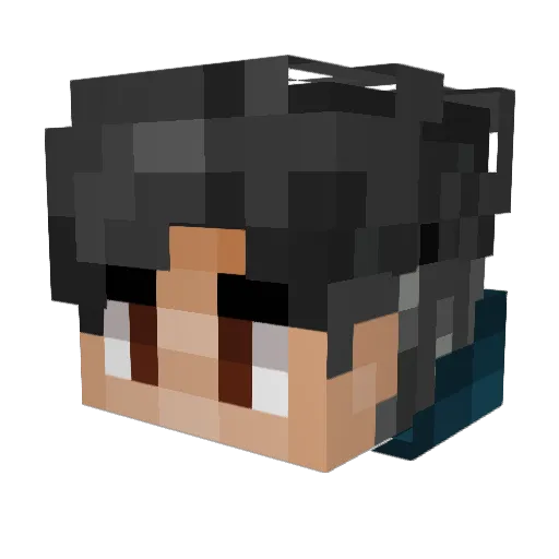 Acolite14 Minecraft avatar head, 3D render