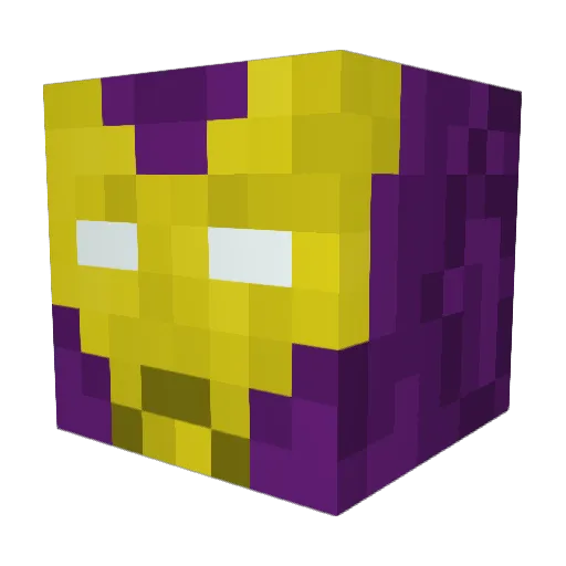 Acoopa Minecraft avatar head, 3D render
