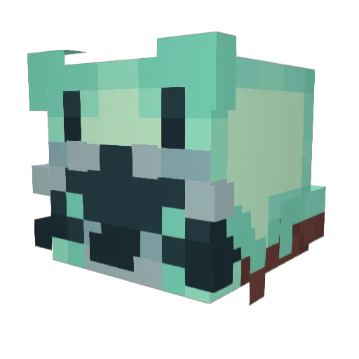 Acorn04 Minecraft avatar head, 3D render
