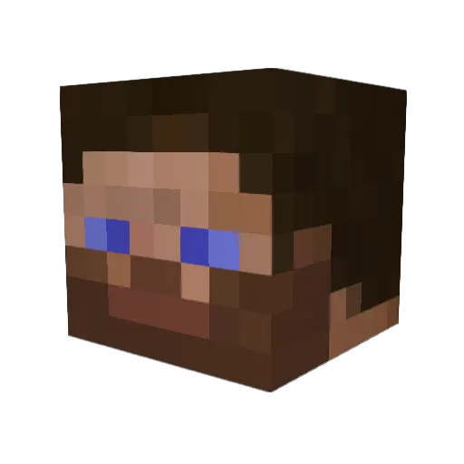 AcornWF Minecraft avatar head, 3D render