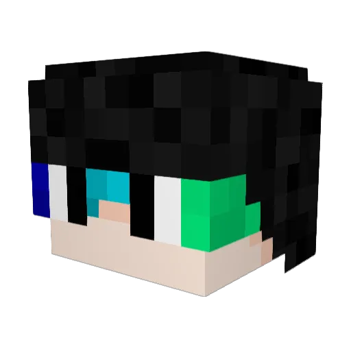 Acorne25 Minecraft avatar head, 3D render