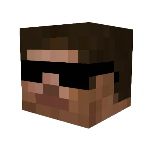Acquelyn Minecraft avatar head, 3D render