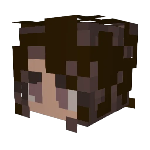 Acquity Minecraft avatar head, 3D render