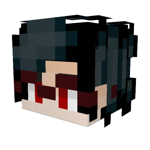Acraft001 Minecraft avatar head, 3D render