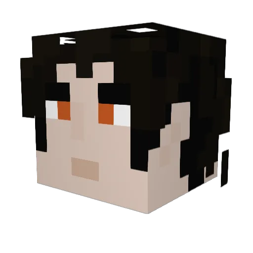 AcreOnion Minecraft avatar head, 3D render