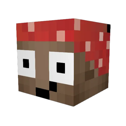 Acrend Minecraft avatar head, 3D render