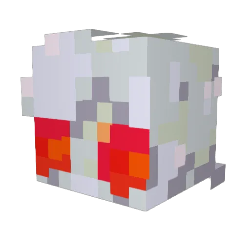 Acripps Minecraft avatar head, 3D render