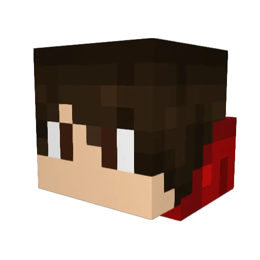 Acro808 Minecraft avatar head, 3D render