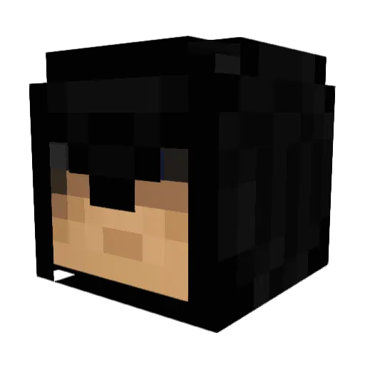 Acrobot Minecraft avatar head, 3D render