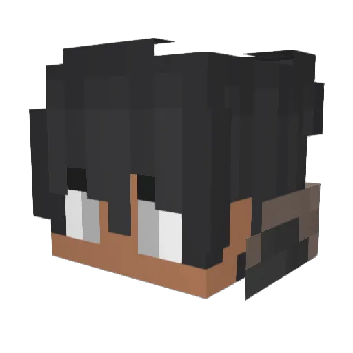 AcronTKS Minecraft avatar head, 3D render