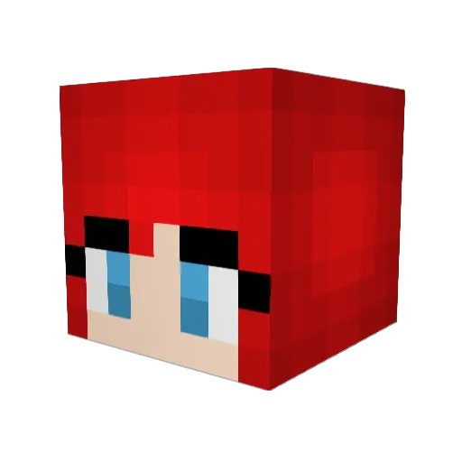 Acronyms94 Minecraft avatar head, 3D render