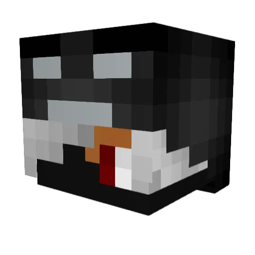 Acrous_ Minecraft avatar head, 3D render