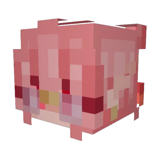 Acrsye Minecraft avatar head, 3D render