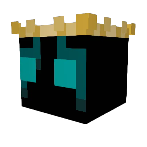 Acruse Minecraft avatar head, 3D render