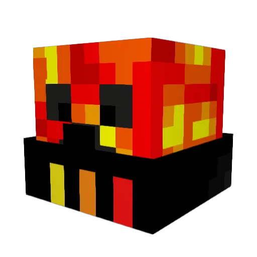 Acruz18 Minecraft avatar head, 3D render