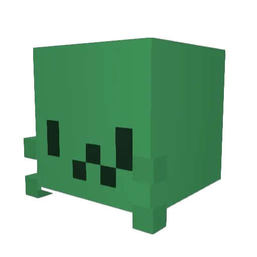 Acryia Minecraft avatar head, 3D render