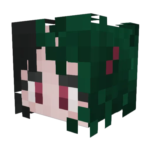 AcrylicTOA Minecraft avatar head, 3D render