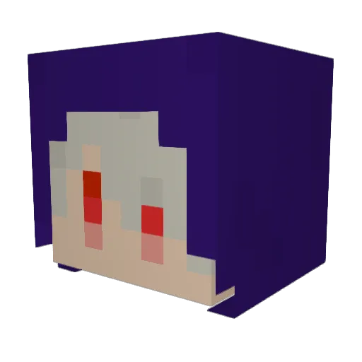 ActSim Minecraft avatar head, 3D render