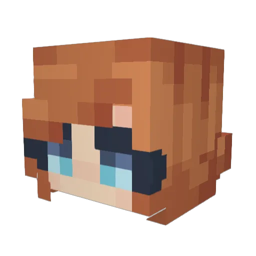 Acta_2000 Minecraft avatar head, 3D render