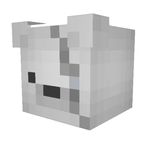 Actarnix Minecraft avatar head, 3D render