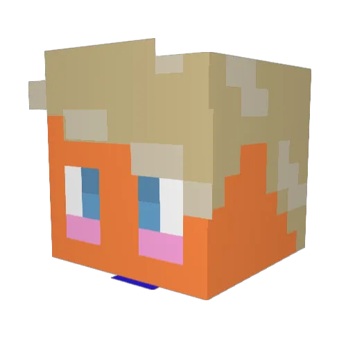 ActionGamesToday Minecraft avatar head, 3D render