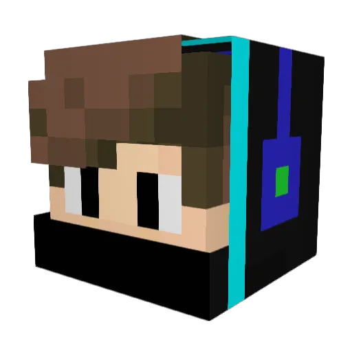 Actiongo1 Minecraft avatar head, 3D render