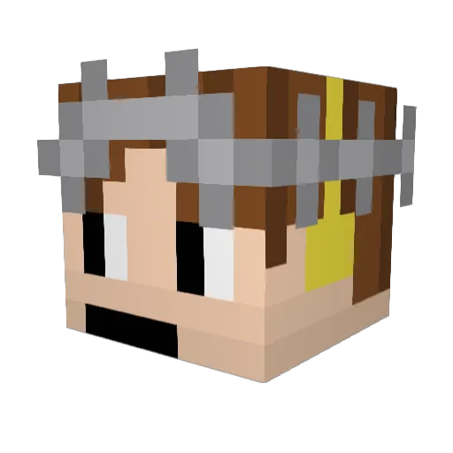Activated_Adam Minecraft avatar head, 3D render