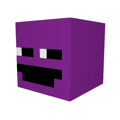 ActiveThread Minecraft avatar head, 3D render