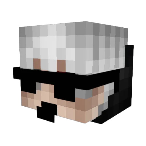 Actizer Minecraft avatar head, 3D render