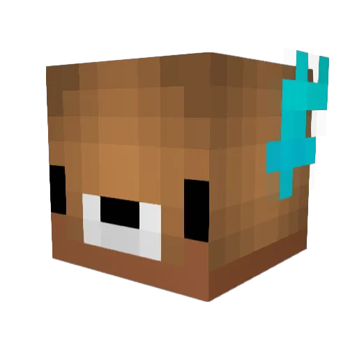 ActualDeer Minecraft avatar head, 3D render
