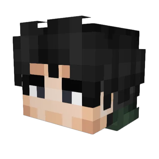 ActualL33 Minecraft avatar head, 3D render