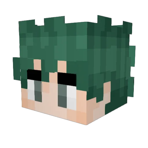 Actual_Redpanda Minecraft avatar head, 3D render